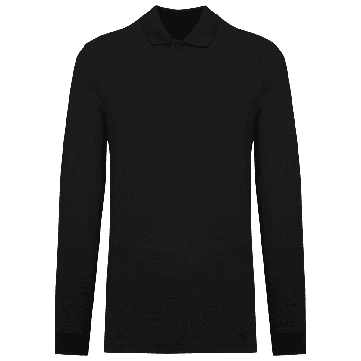 Bio180 piqué herenpolo lange mouwen