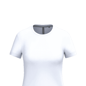 Dames t-shirt ronde hals korte mouwen