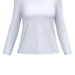 Dames T-shirt ronde hals lange mouwen