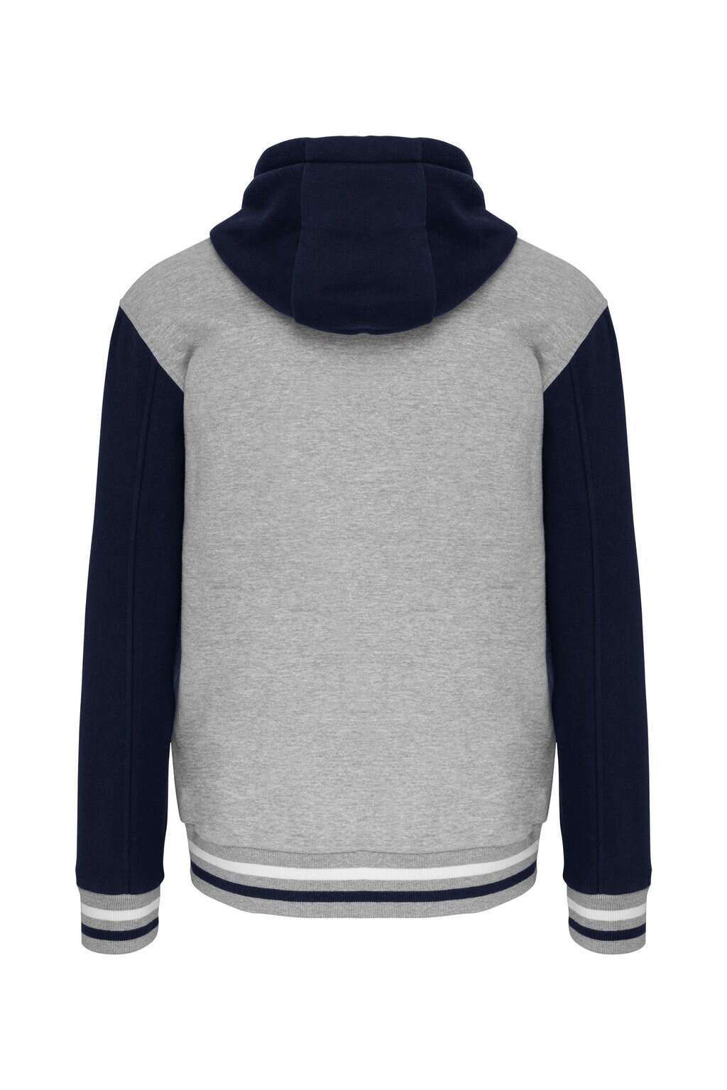 College jacket met capuchon unisex - Afbeelding 5