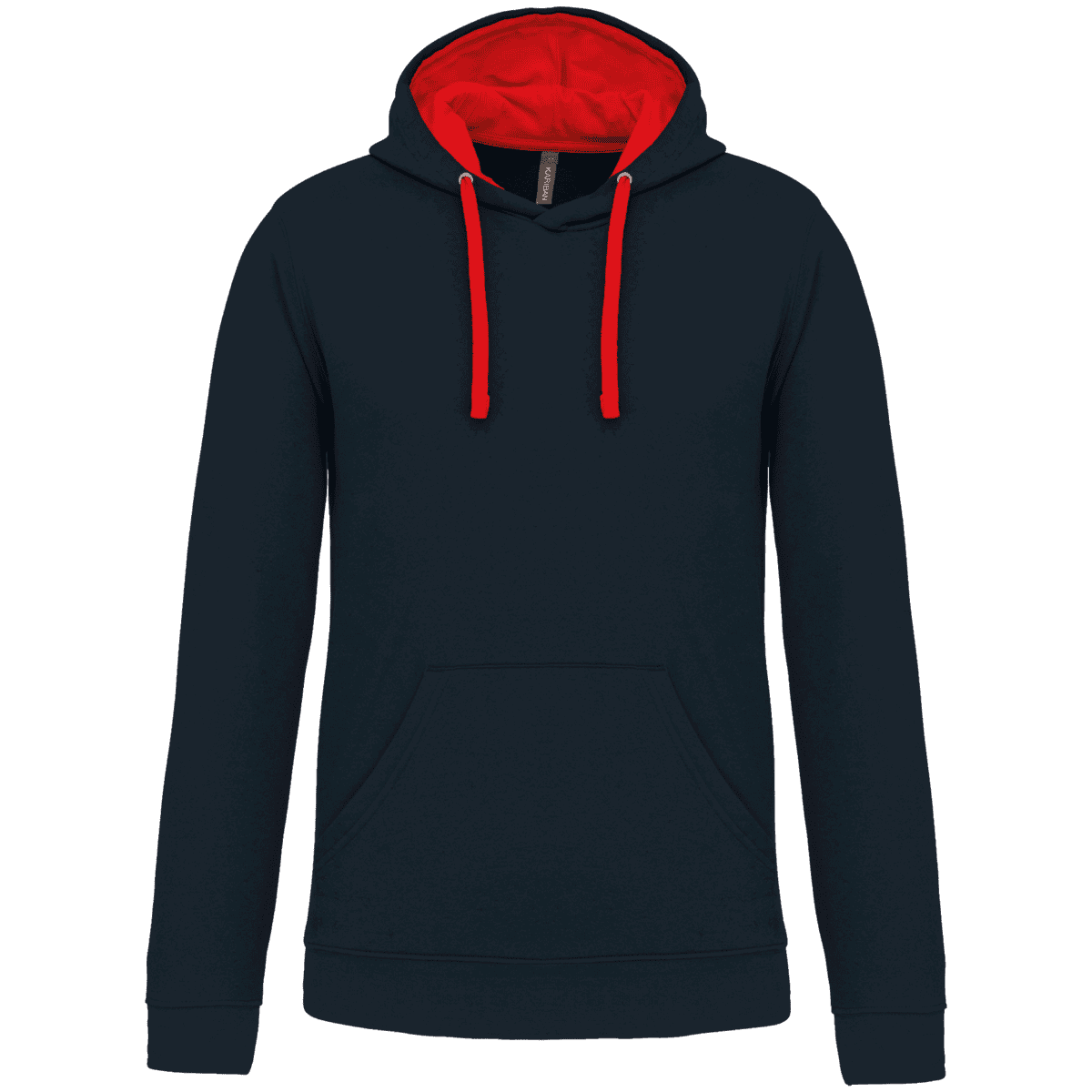 Sweater met contrasterende capuchon