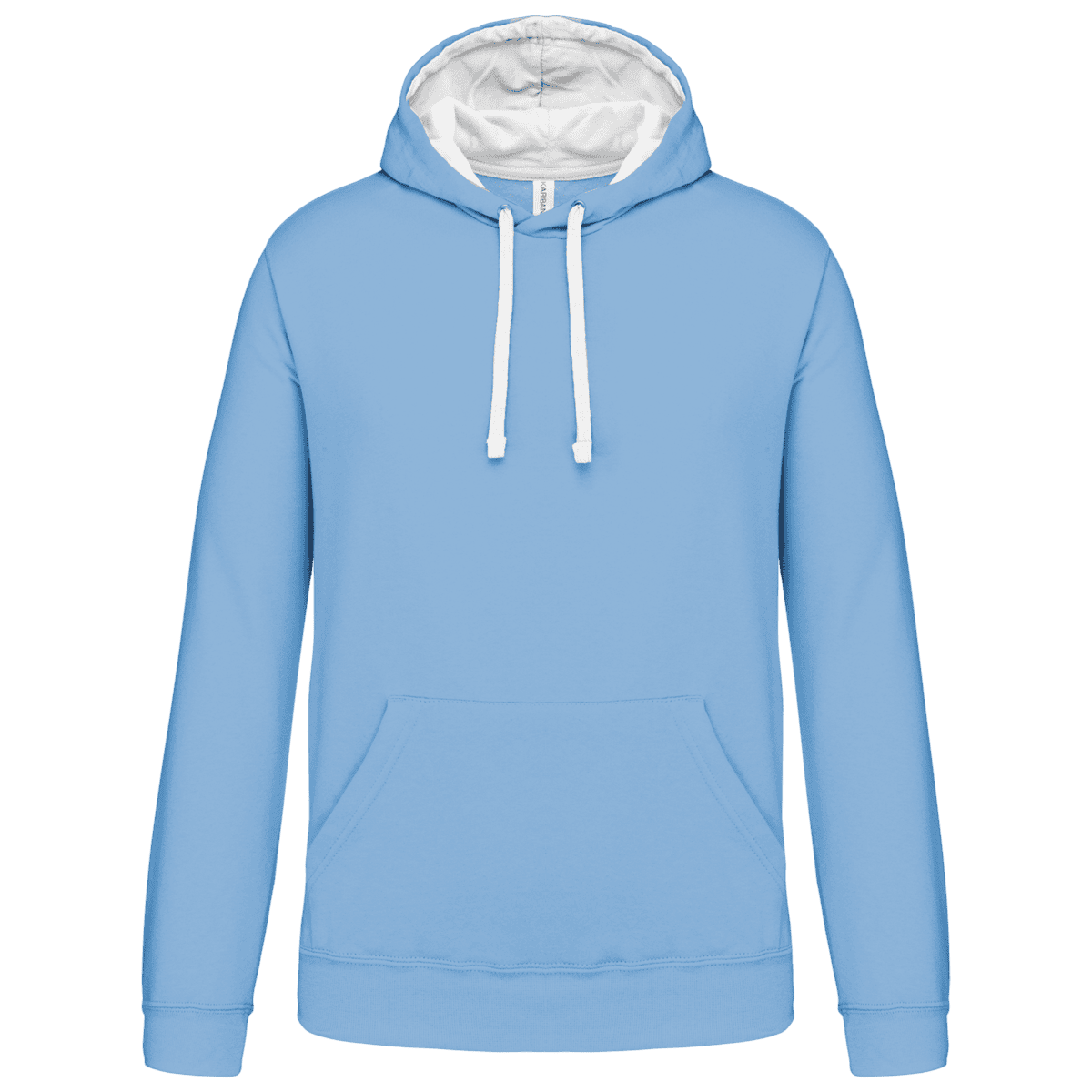 Sweater met contrasterende capuchon