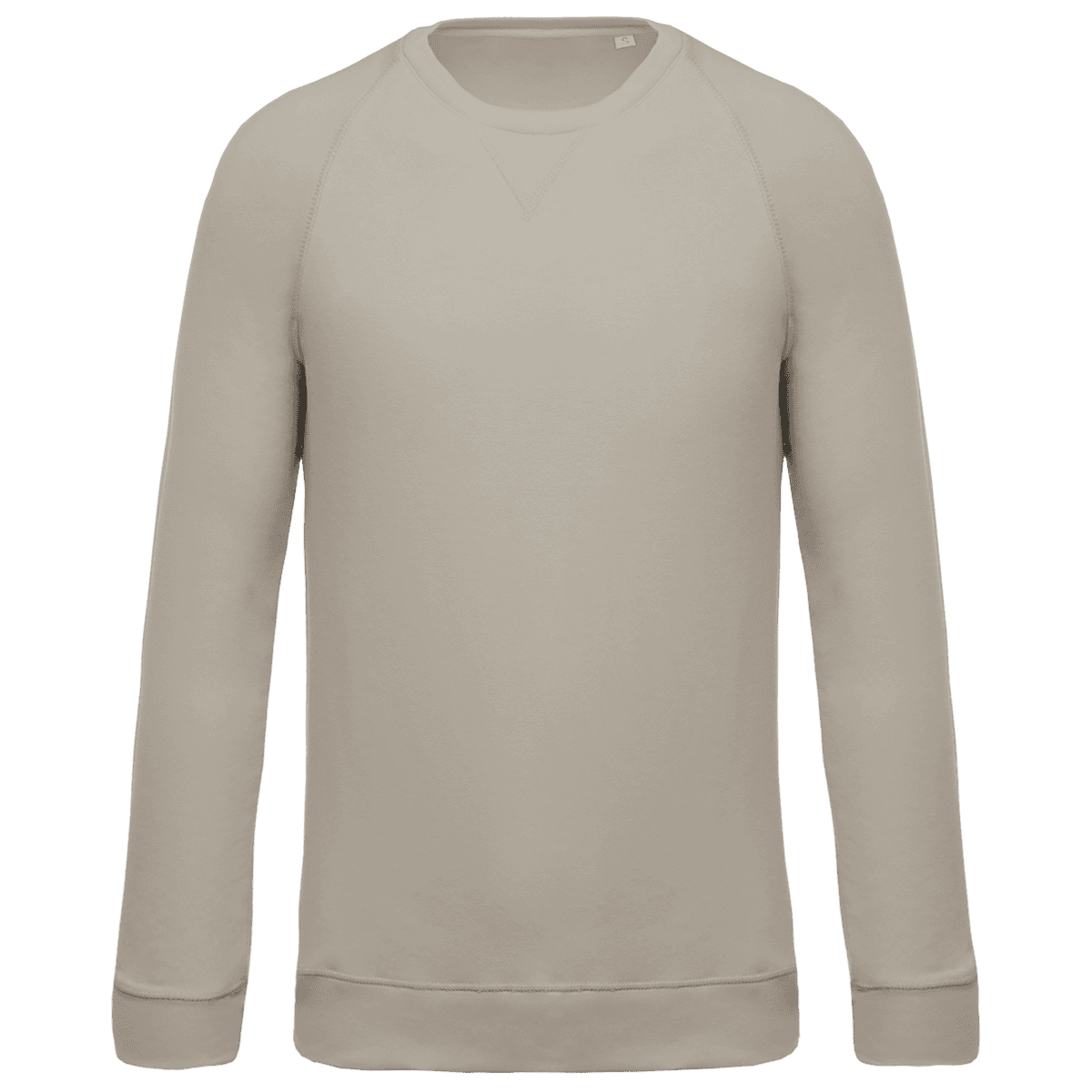 Herensweater BIO ronde hals raglanmouwen