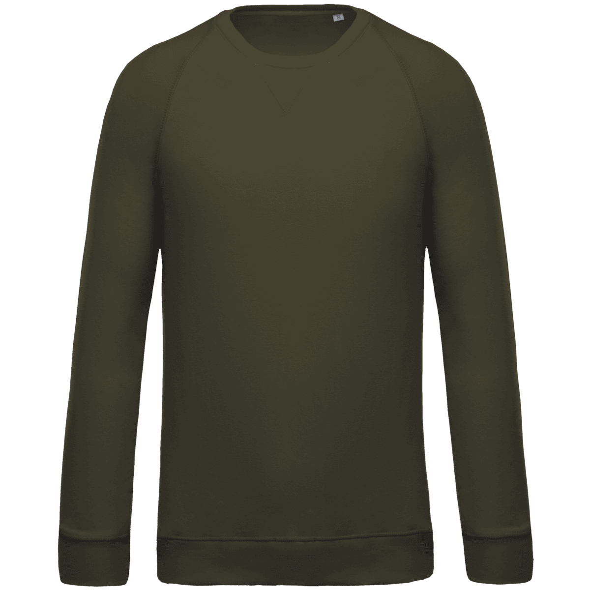 Herensweater BIO ronde hals raglanmouwen