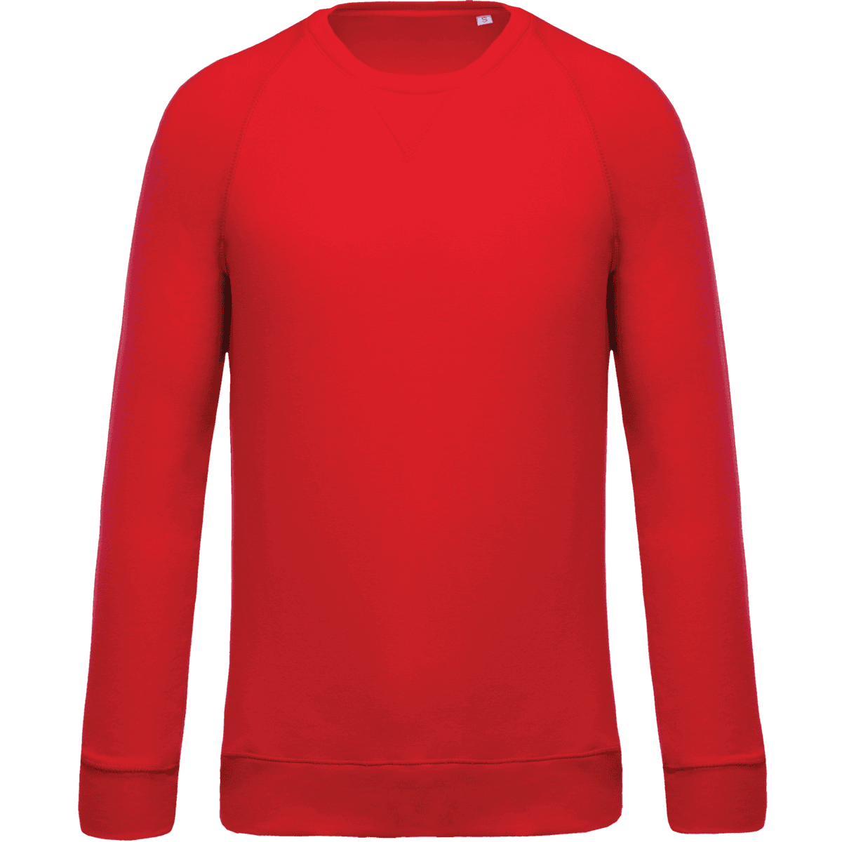 Herensweater BIO ronde hals raglanmouwen
