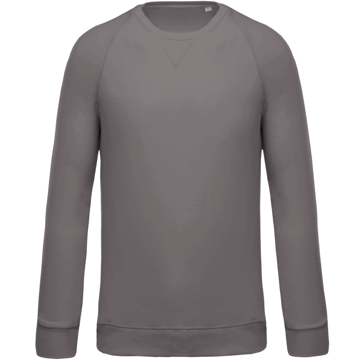 Herensweater BIO ronde hals raglanmouwen