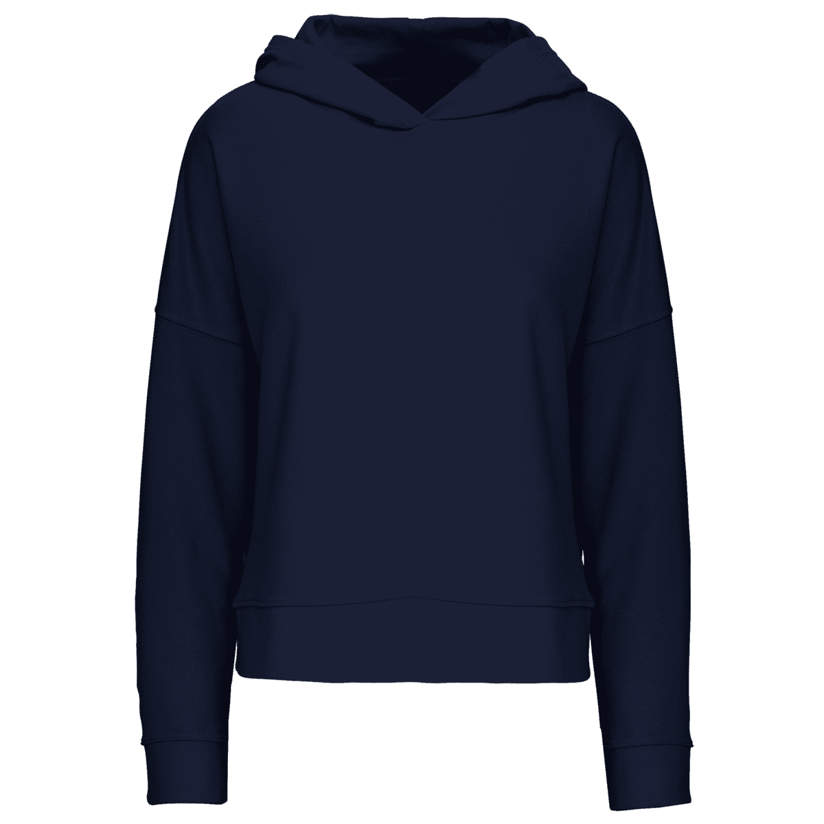 Bio lounge damessweater met capuchon
