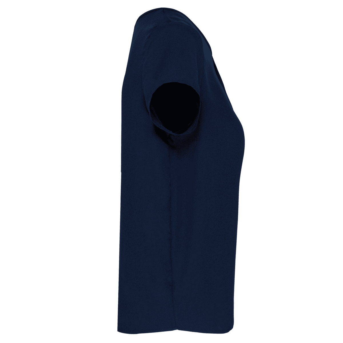 Damesblouse in crêpe met korte mouwen - Afbeelding 3
