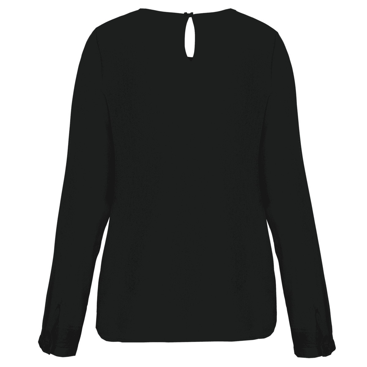 Damesblouse in crêpe met lange mouwen - Afbeelding 8