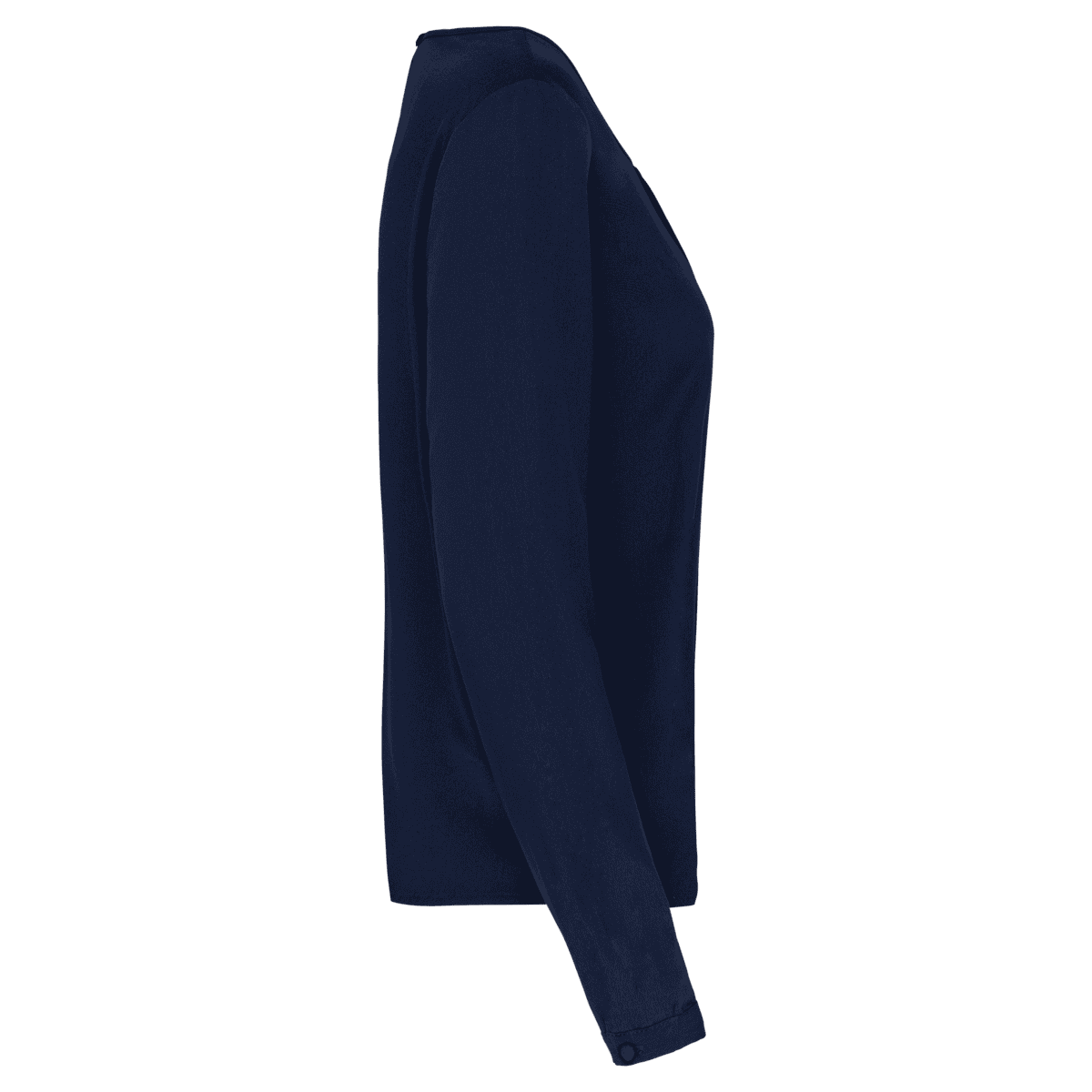 Damesblouse in crêpe met lange mouwen - Afbeelding 3