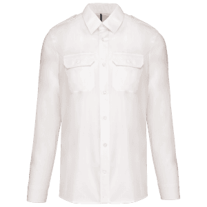 Herenpilootoverhemd lange mouwen