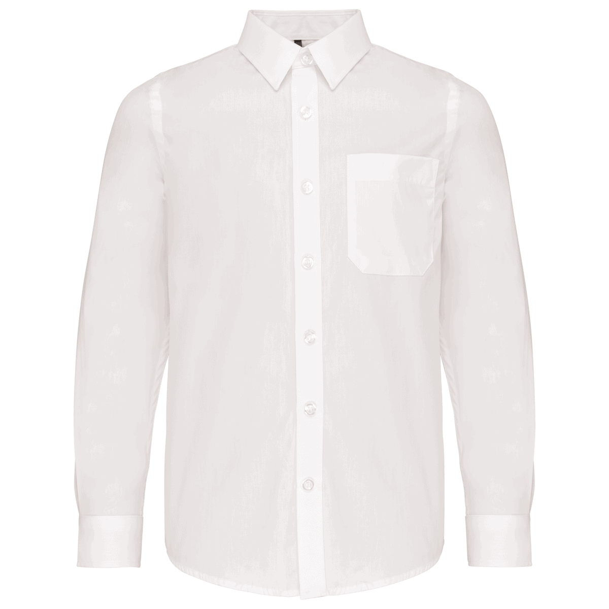 Kinder poplin overhemd lange mouwen