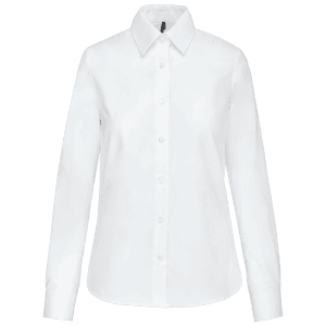 Dames Oxford blouse lange mouwen