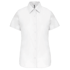 Dames Oxford blouse korte mouwen