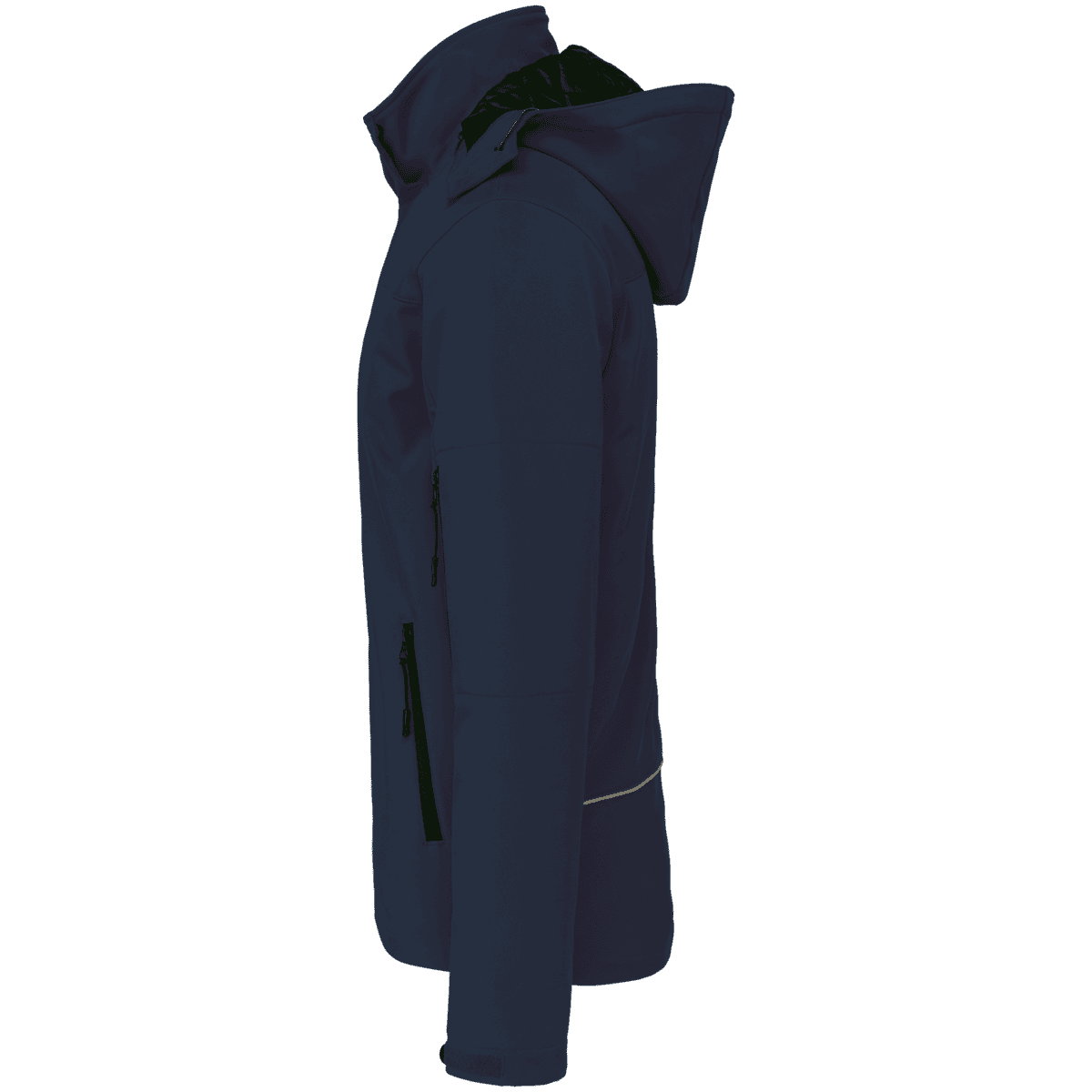 Gewatteerde softshell herenparka met capuchon - Afbeelding 8