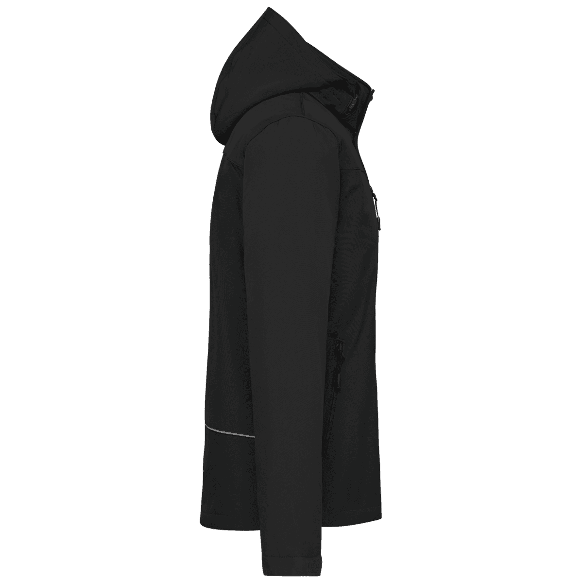 Gewatteerde softshell herenparka met capuchon - Afbeelding 3