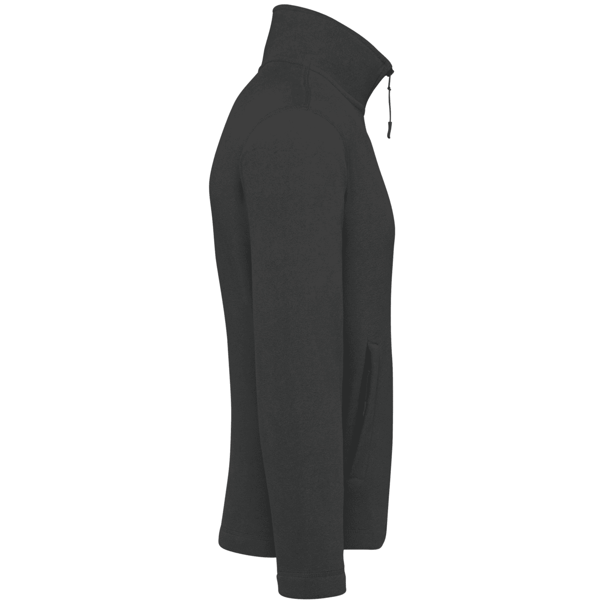 Microfleece met rits heren - Afbeelding 3