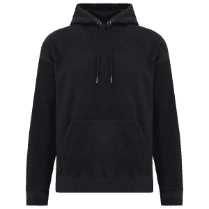 Oversized uniseks sweater met capuchon van gerecycled fleece