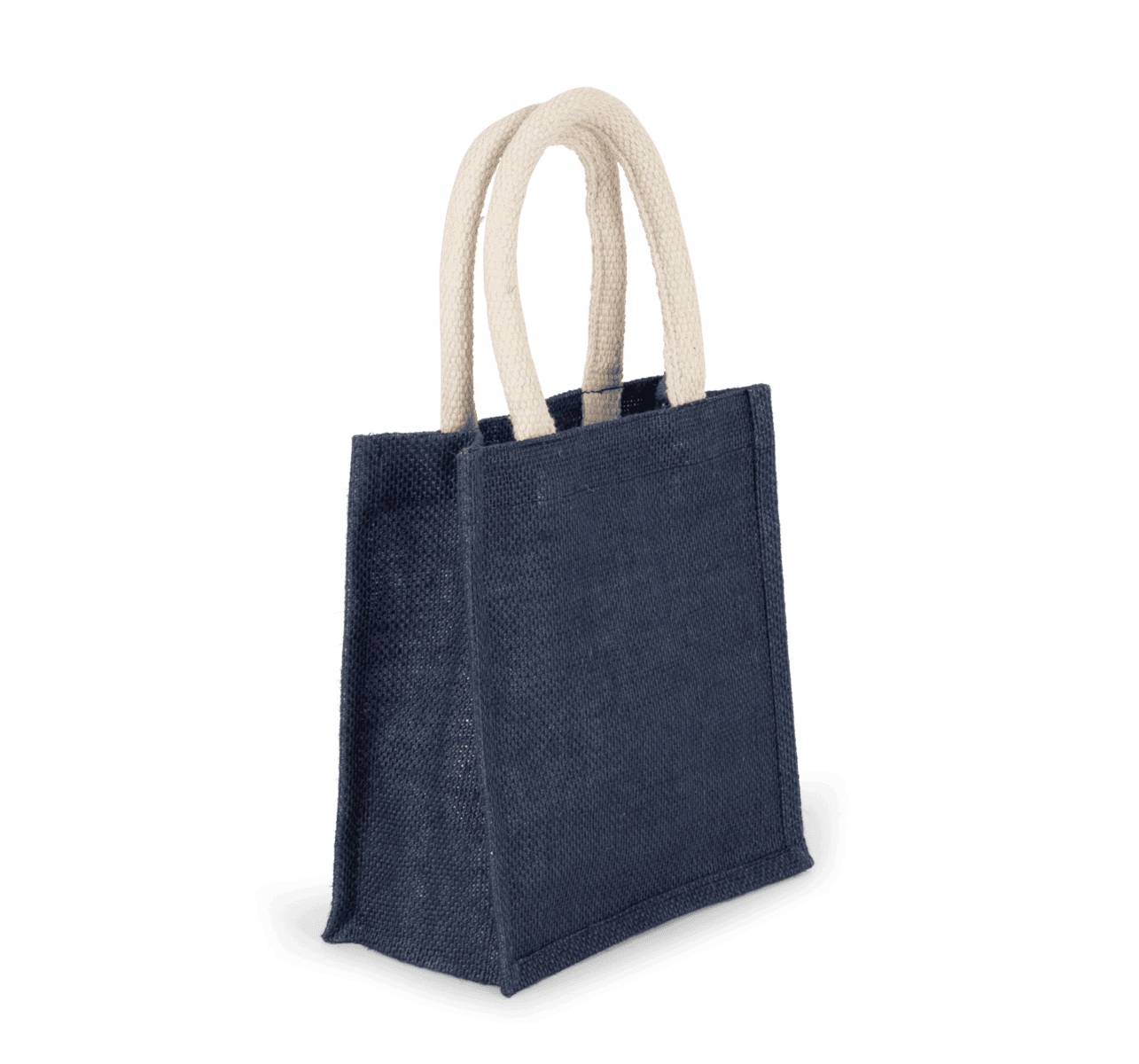 Shopper van jutecanvas - klein model - Afbeelding 7