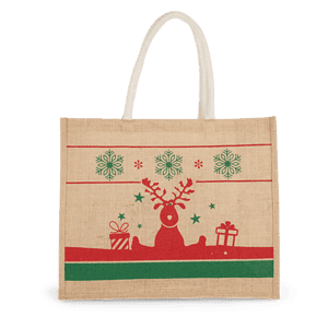 Shopper met kerstmotieven