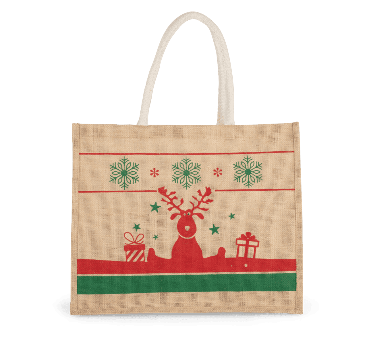 Shopper met kerstmotieven