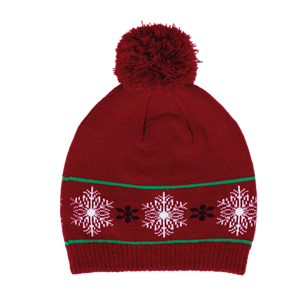 Muts met kerstmotieven