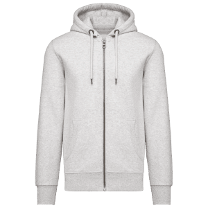 Vintage herensweater met rits en capuchon