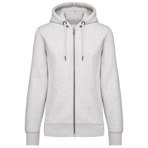 Vintage damessweater met rits en capuchon