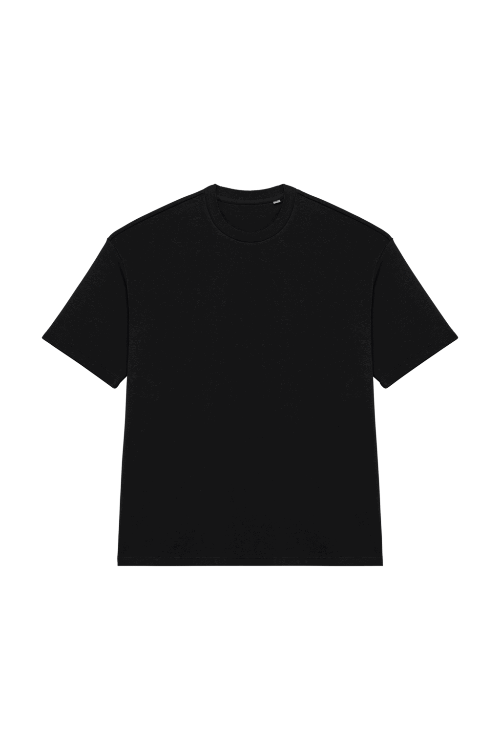 Ecologisch oversized uniseks T-shirt French Terry