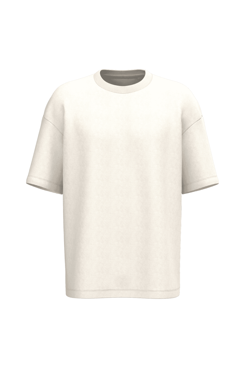 Ecologisch oversized uniseks T-shirt French Terry