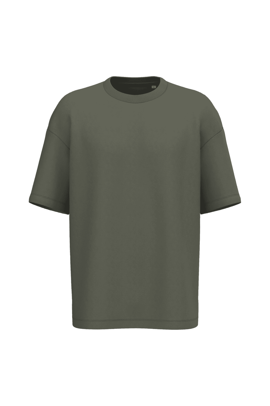 Ecologisch oversized uniseks T-shirt French Terry