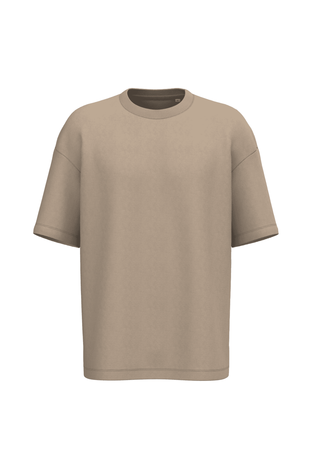 Ecologisch oversized uniseks T-shirt French Terry