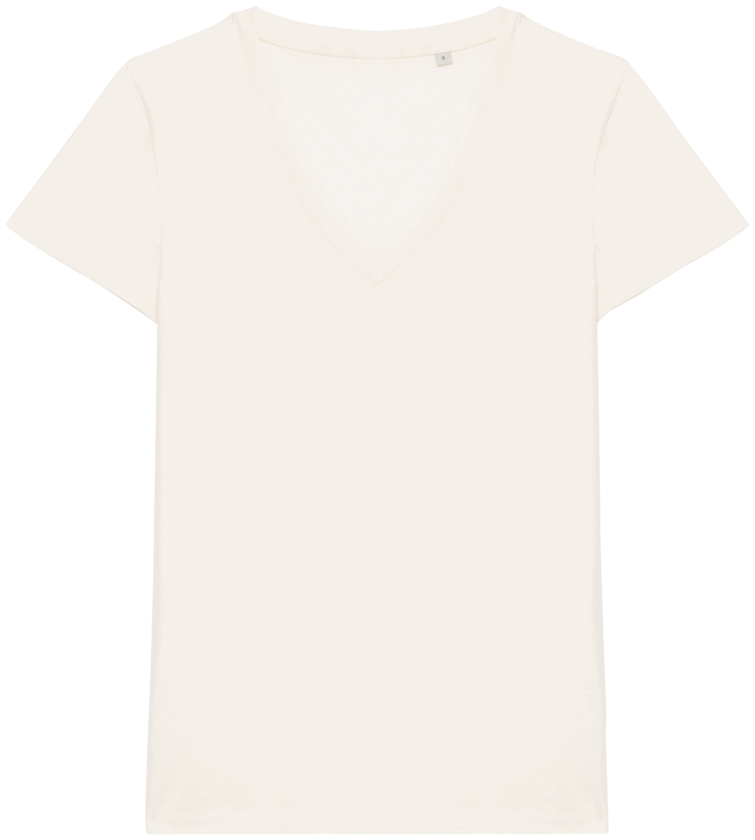 Ecologisch dames-T-shirt met V-hals