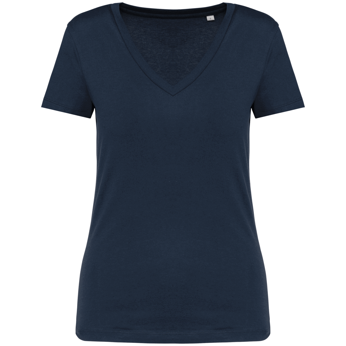 Ecologisch dames-T-shirt met V-hals