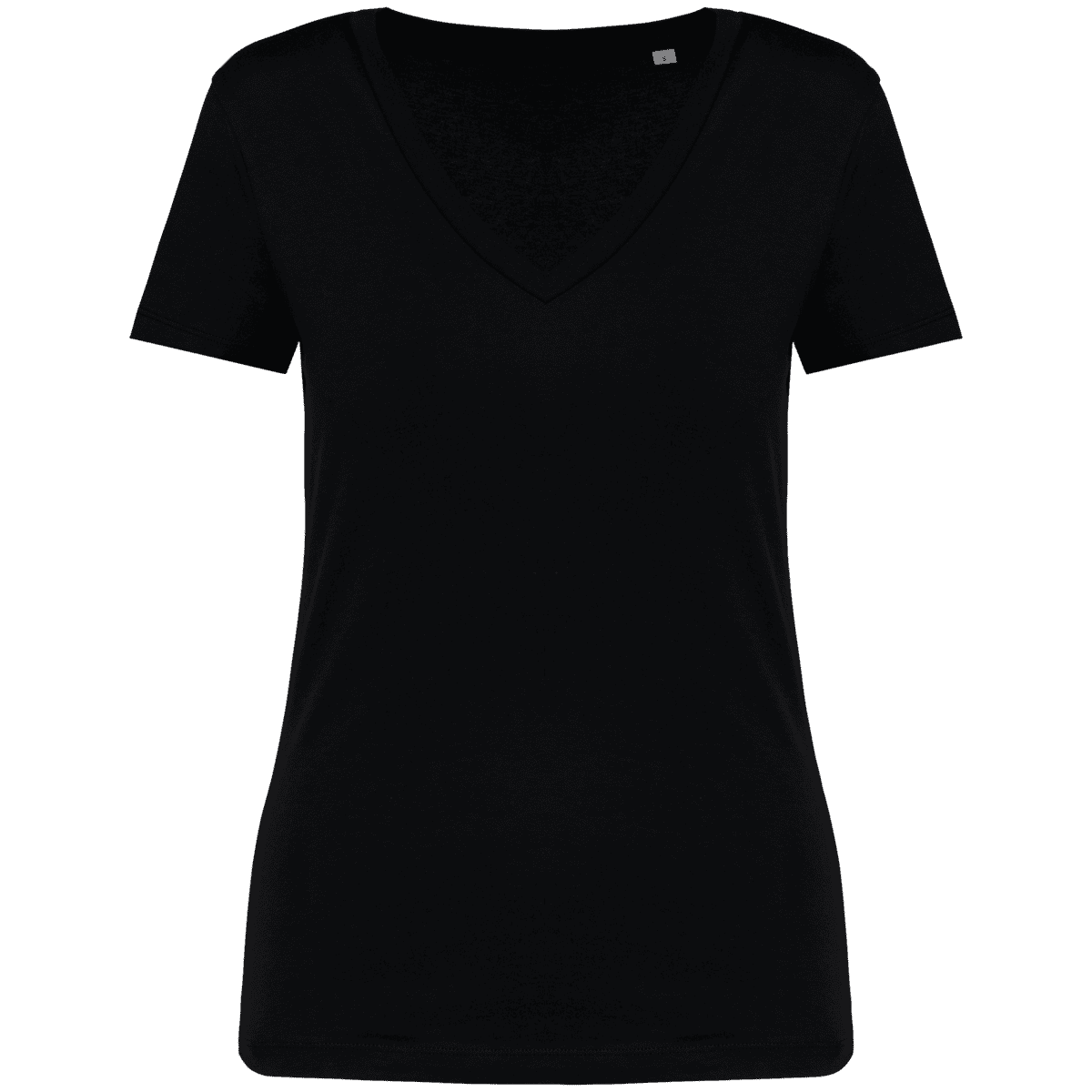 Ecologisch dames-T-shirt met V-hals