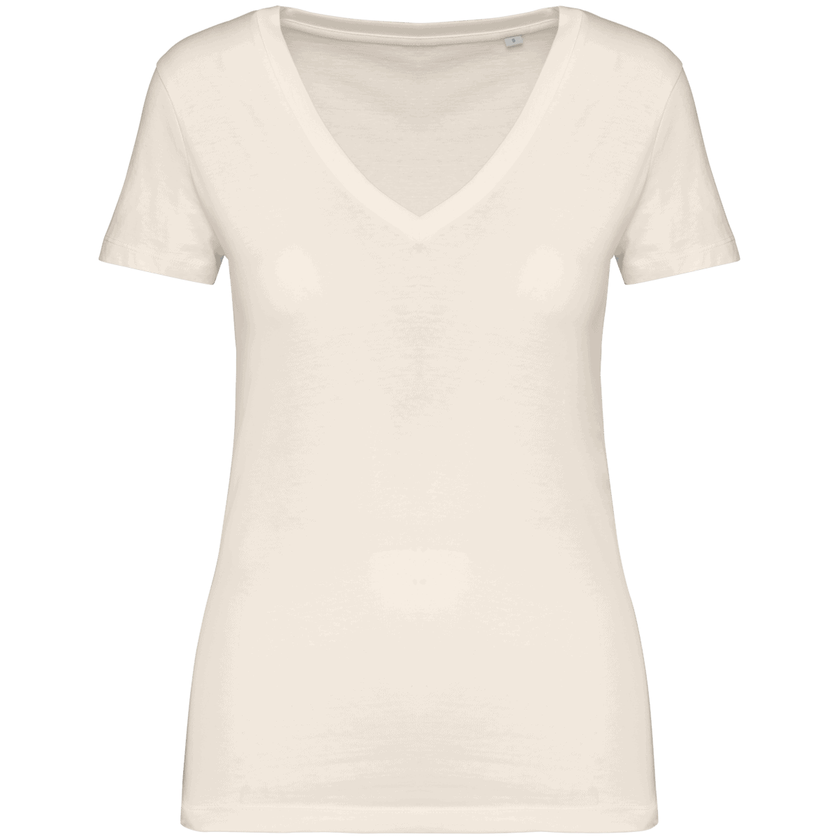 Ecologisch dames-T-shirt met V-hals