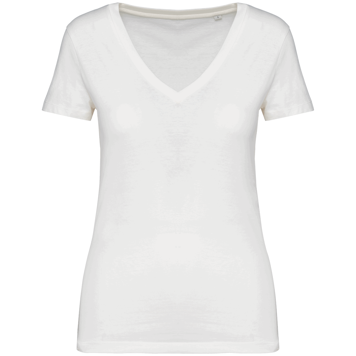 Ecologisch dames-T-shirt met V-hals
