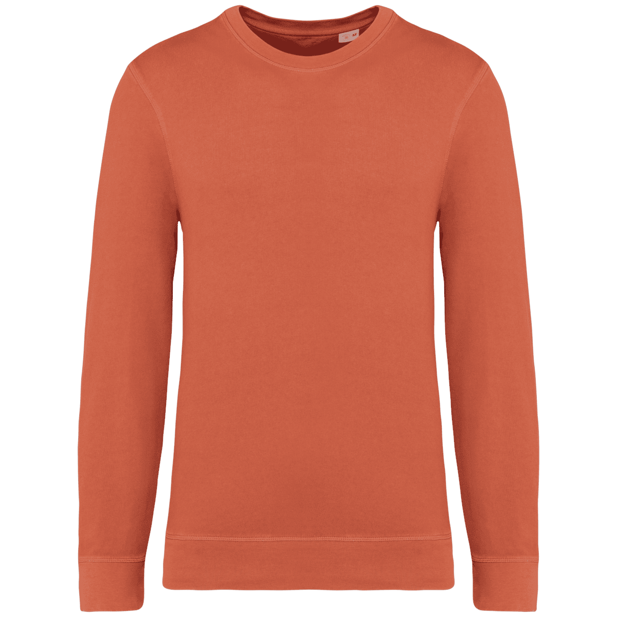 Ecologische uniseks sweater met ronde hals French Terry