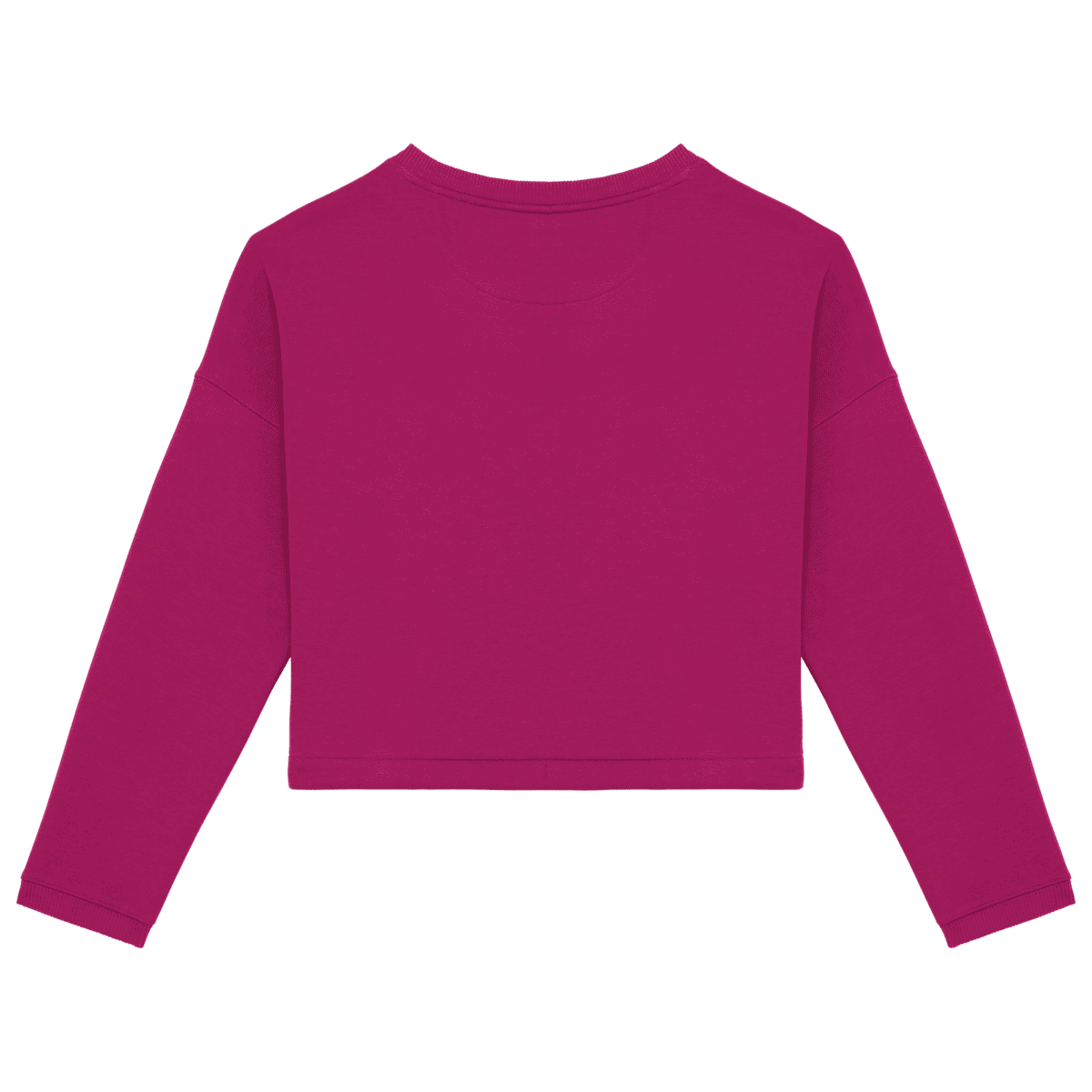 Ecologische cropped damessweater met ronde hals - Afbeelding 19