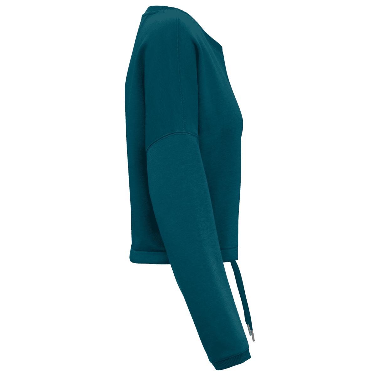 Ecologische cropped damessweater met ronde hals - Afbeelding 25