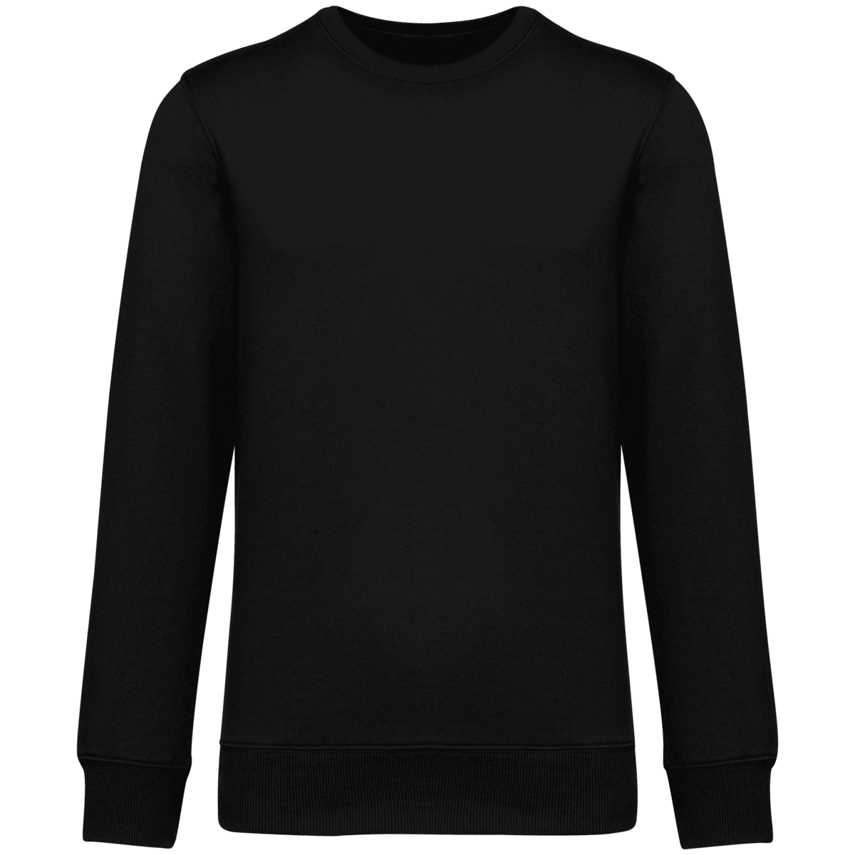 Ecologische uniseks sweater met ronde hals en afhangende mouwen French Terry