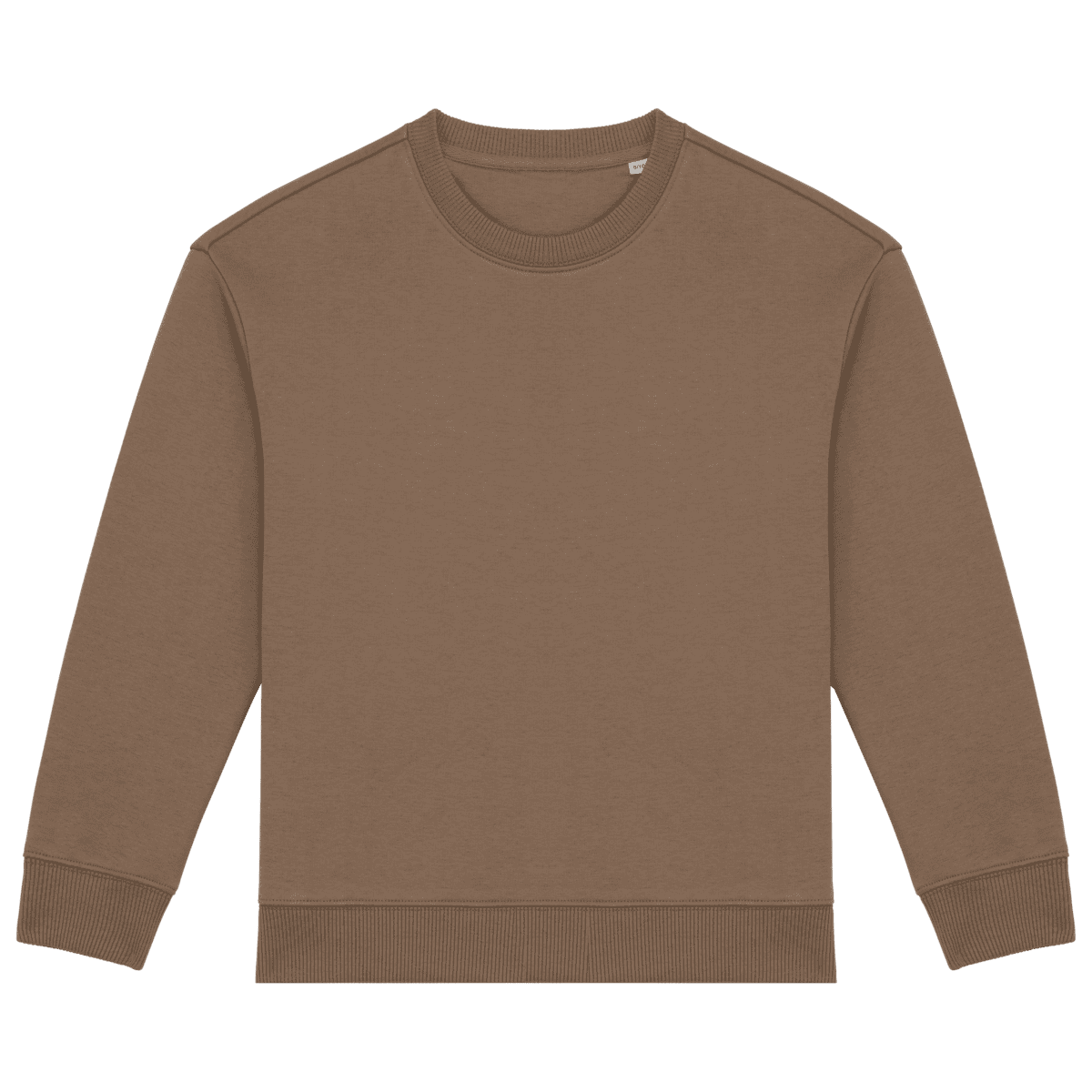 Ecologische cropped kindersweater met ronde hals