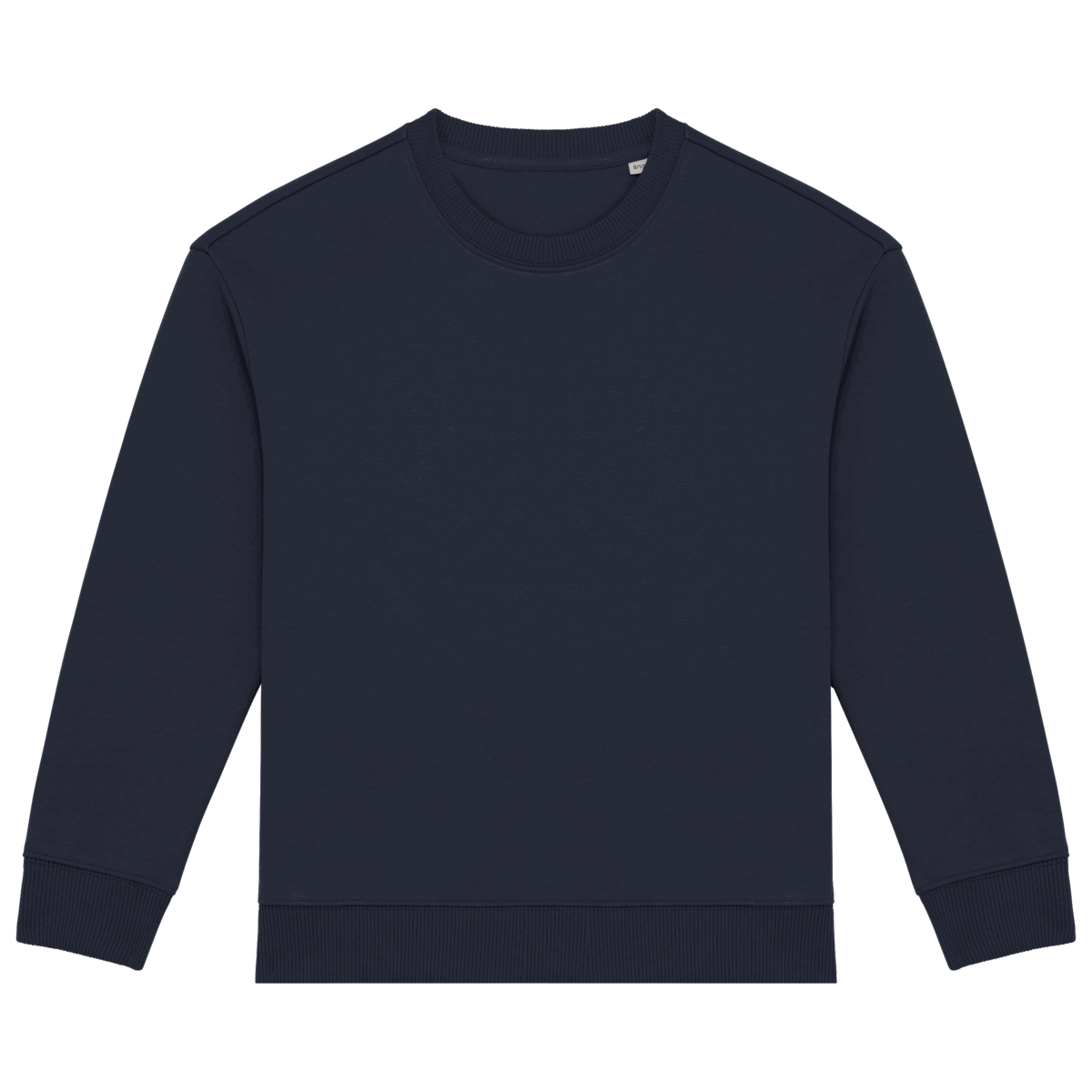 Ecologische cropped kindersweater met ronde hals