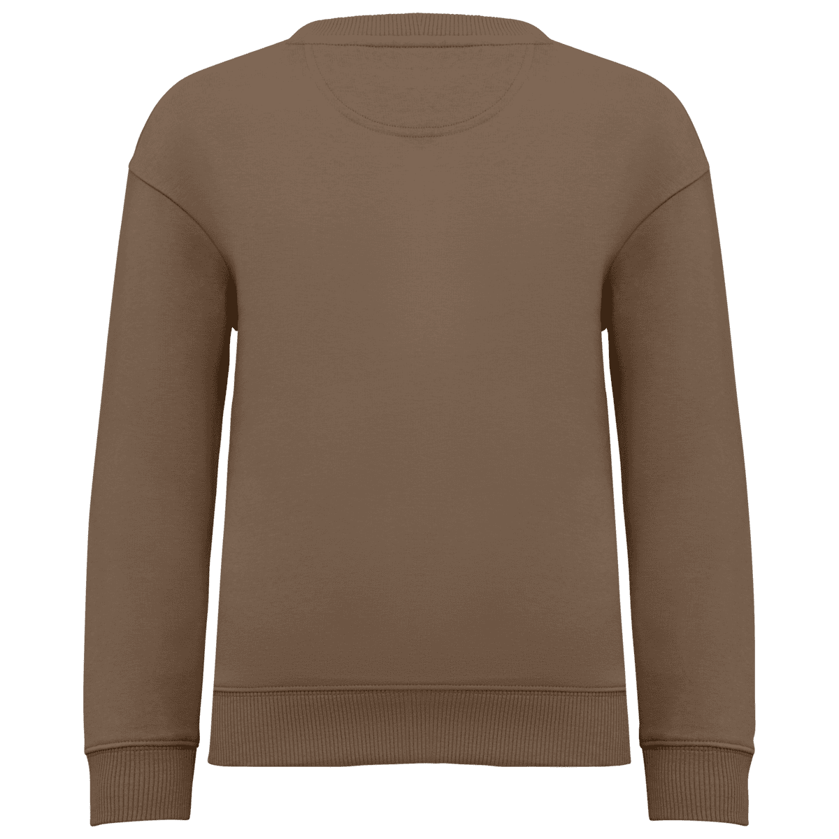 Ecologische cropped kindersweater met ronde hals - Afbeelding 8