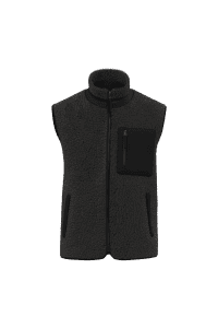 Ecologische uniseks bodywarmer van sherpa