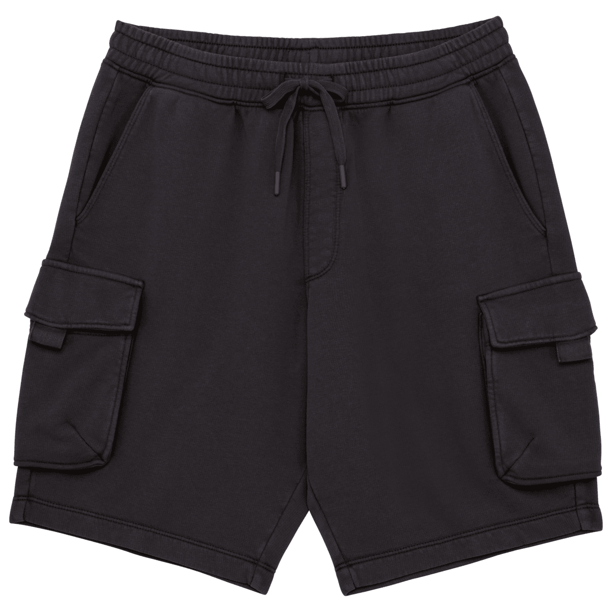 Duurzame verwassen herencargoshort van French Terry