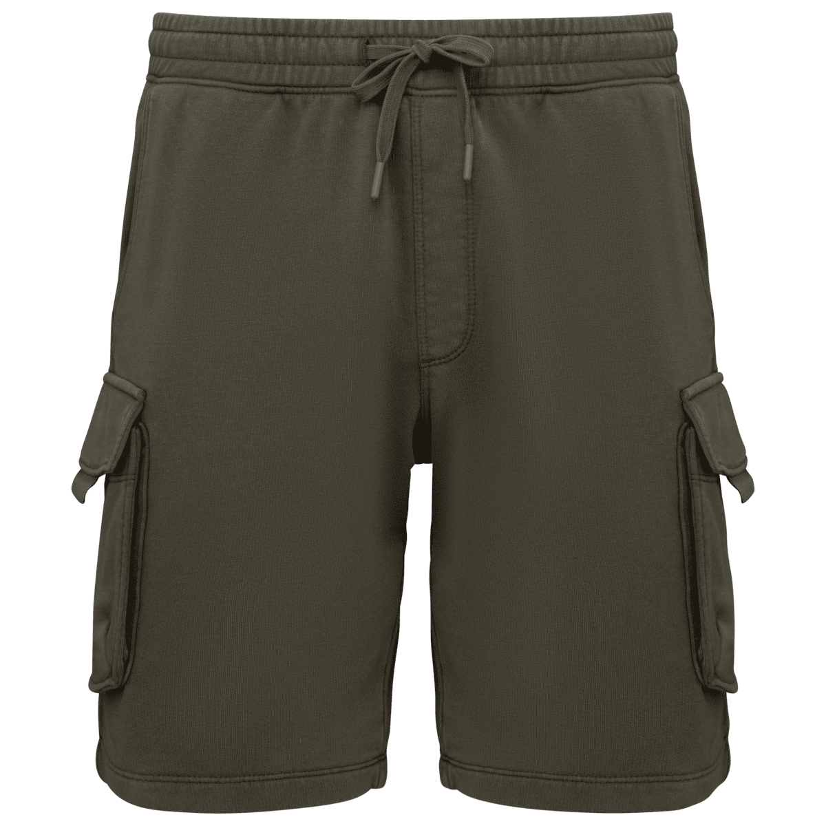Duurzame verwassen herencargoshort van French Terry