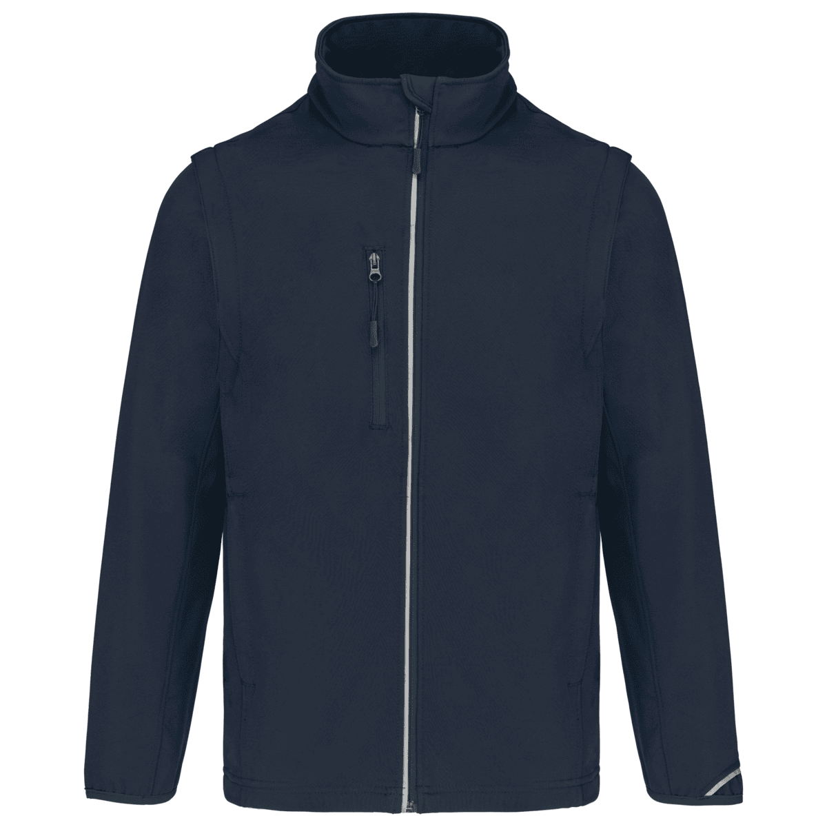 Softshell met afritsbare mouwen