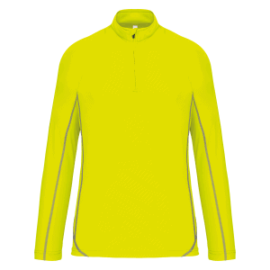 Sportshirt met lange mouwen º rits voor heren