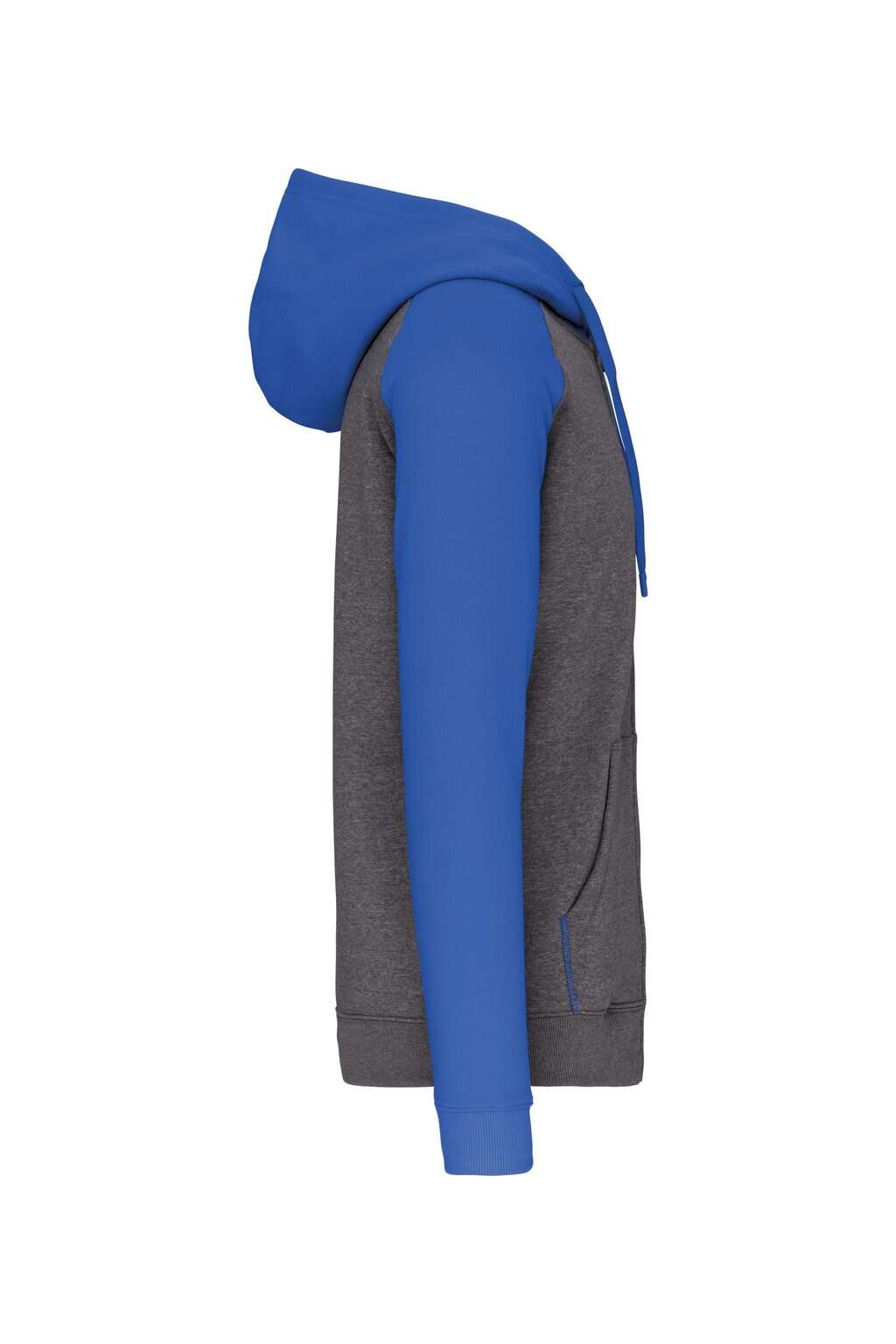 Tweekleurig sweatvest met capuchon unisex - Afbeelding 12